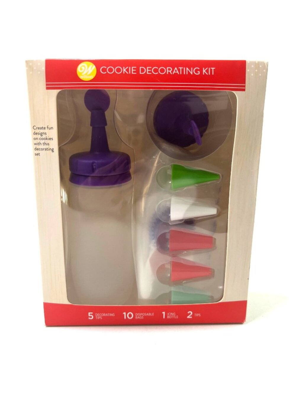 New Wilton Cookie Decorating Kit Tips Bags Bottle Family Time As seen in Macys